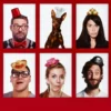 Pack de 6 Mini Sombreros de Fiesta Adultos