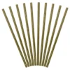 Pack de 10 Pajitas de Papel Doradas 19cm