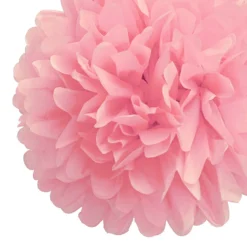 Pack de 4 Pompones de Seda 35cm color Rosa