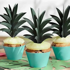 Pack de 6 Toppers para Cupcakes Piña