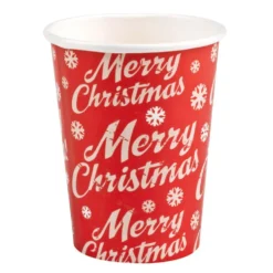 Pack 8 vasos Merry Christmas
