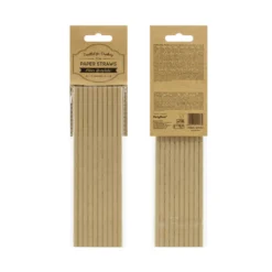 Pajitas de Papel Kraft 10 ud