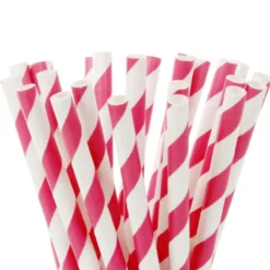 Pajitas Hot Pink para cake pops y bebidas