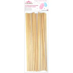 Palitos de Madera para Algodón de Azúcar 20 ud - Scrapcooking