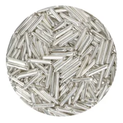 Palitos de Azúcar Plata Metalizada XL 70 gr - Funcakes