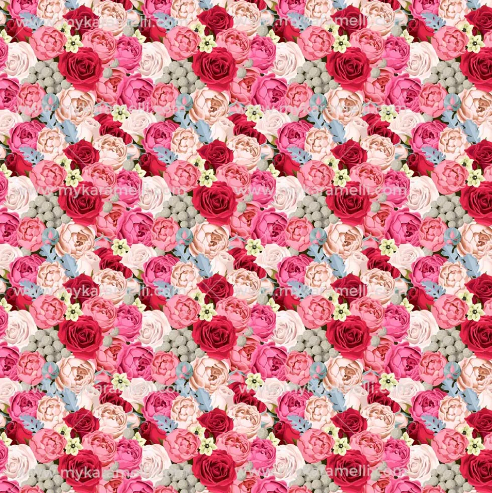 Papel Comestible Flores Modelo G