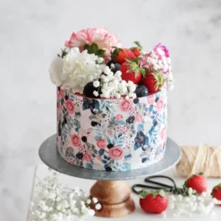 Papel Comestible Flores Modelo F