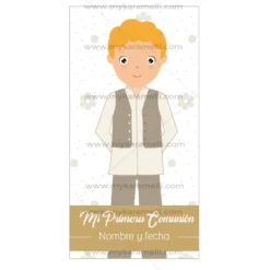 Papel de Azúcar Comunión Niño Modelo N Rectangular