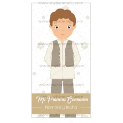 Papel de Azúcar Comunión Niño Modelo O Rectangular