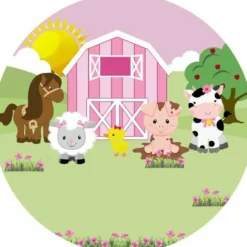 Papel Comestible Animales de la Granja de 20 cm