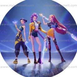 Papel Comestible 20 cm de Las Guerreras K-POP Mod A