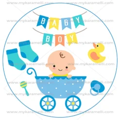 Papel de Azúcar Baby Boy 20 cm