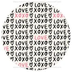 Papel de Azúcar San Valentín Modelo A 20 cm
