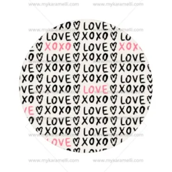 Papel de Azúcar San Valentín Modelo A 15 cm
