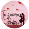 Papel de Oblea San Valentín Modelo Te quiero 20 cm