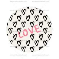 Papel de Oblea San Valentín Modelo F 15 cm