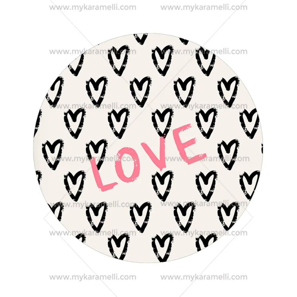 Papel de Oblea San Valentín Modelo F 15 cm