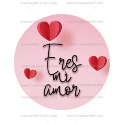 Papel de Oblea San Valentín Modelo Eres mi amor 15 cm