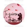 Papel de Oblea San Valentín Modelo Te quiero 15 cm