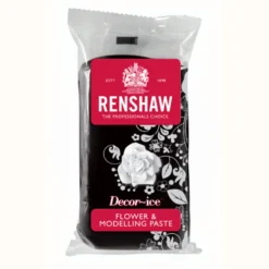 Pasta de Flores y modelado Negra Renshaw 250gr