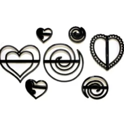 Patchwork cutter Swirls & Hearts