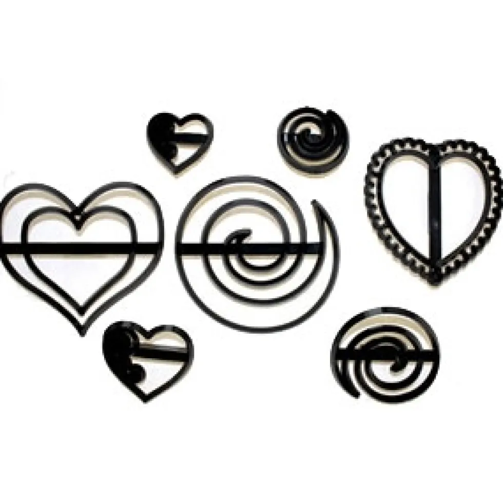 Patchwork cutter Swirls & Hearts