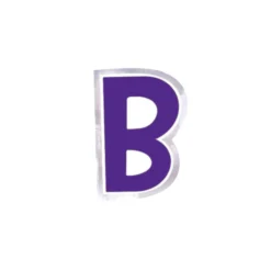 Pegatina para Globos Letra B Morado