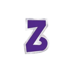 Pegatina para Globos Letra Z Morado