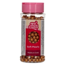 Perlas de Azúcar Blandas Doradas 60 gr - Funcakes