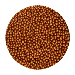 Perlas de Azúcar Blandas Pequeñas Bronce / Oro 70 gr - Funcakes