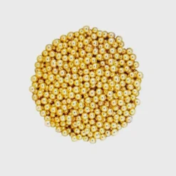 Perlas de Azúcar Doradas Metalizadas 4mm - 90 gr