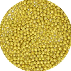 Perlas Metalizadas Oro 80 gr Funcakes