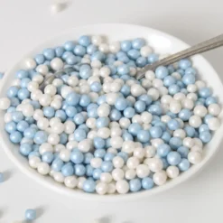 Perlas Blandas Blancas y Azules 60 gr - Funcakes