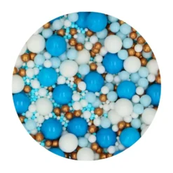 Perlas de Azúcar Blandas Mix Blue Celebration 80 gr - Funcakes