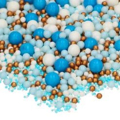 Perlas de Azúcar Blandas Mix Blue Celebration 80 gr - Funcakes
