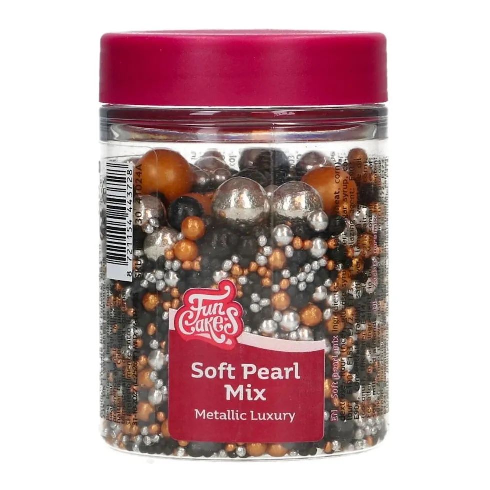 Perlas de Azúcar Blandas Mix Metallic Luxury 80 gr - Funcakes