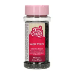 Perlas de Azúcar Negro Brillante 80 gr Funcakes