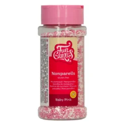 Perlas de Azúcar Nonpareils Mix Rosa Bebé 80 gr - Funcakes
