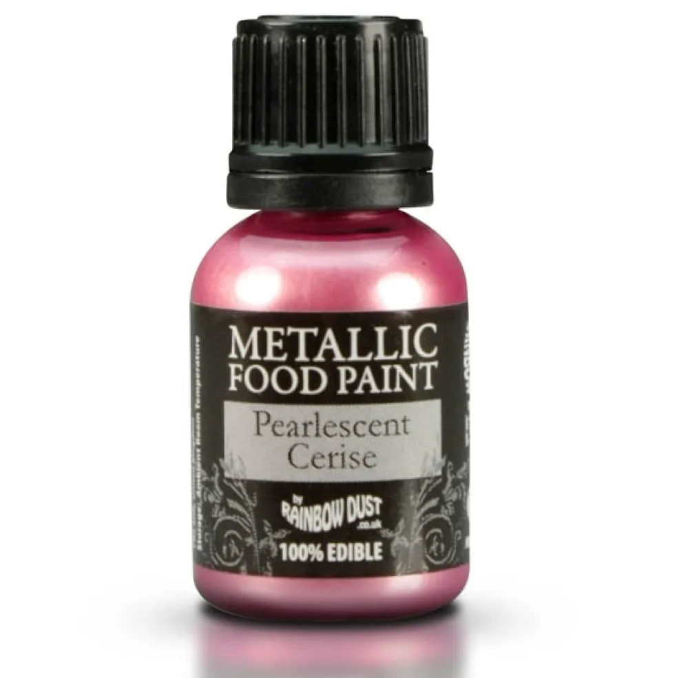 Pintura Comestible Perlada Metallic Rasperry