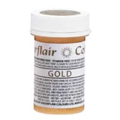Pintura mate comestible oro 20 gr Sugarflair