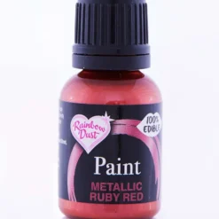 Pintura metalizada comestible Rojo