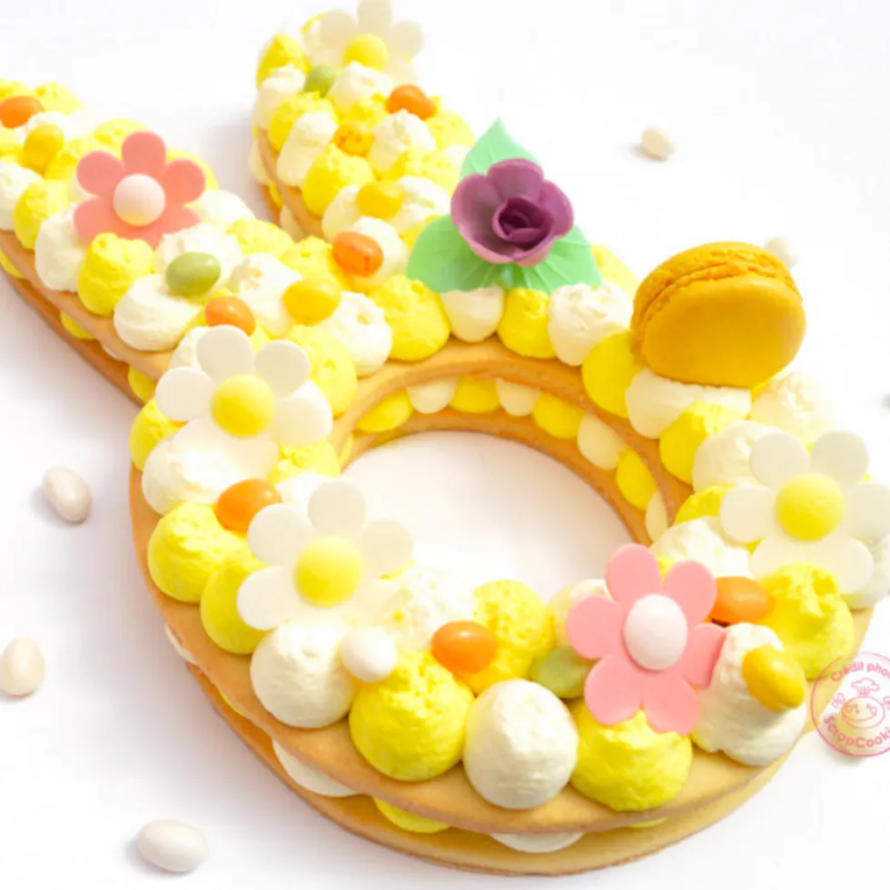 Plantillas para Tartas Flor y Conejo - Scrapcooking