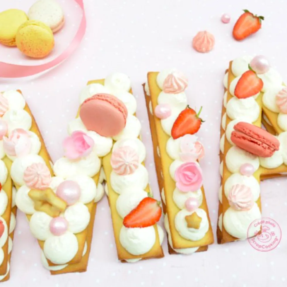 Plantillas para Tartas Letras 26 ud - Scrapcooking