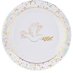 Platos de Papel Gold Ceremony 22 cm - 10 ud