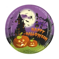 Platos de Papel Happy Halloween 8 ud