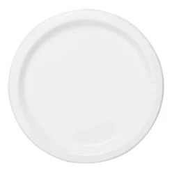 Platos Ecológicos de Papel Blanco 23 cm – Pack 16 uds