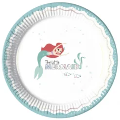 Platos de Papel Princesas Disney Ariel Under the Sea 8 ud