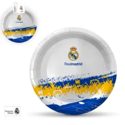 Platos Real Madrid Afición 18 cm 8 ud