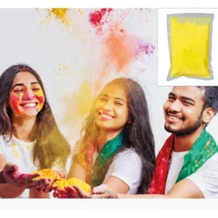 Polvo Holi Amarillo 200 g - para Fiestas y Eventos