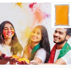 Polvo Holi Naranja 200 g - para Fiestas y Eventos